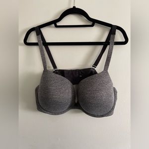 Torrid Curve Plunge Gray Bra-Size 46C